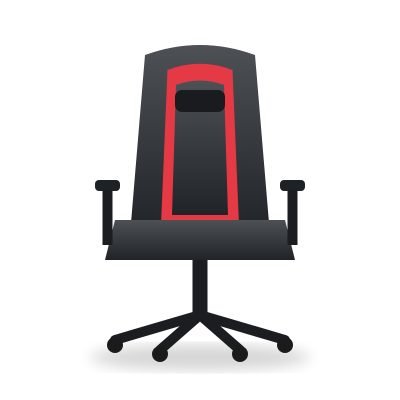 Silla Gamer Ergonómica Reclinable Negro/Rojo